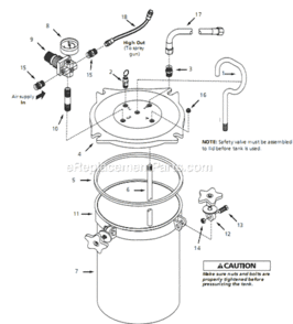 Part Location Diagram of PT001200AV Campbell Hausfeld Handle-2 1/2 Gal Pt
